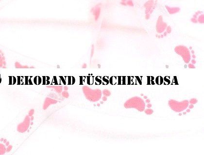 Nastri decorativi: Dekoband Füsschen rosa oder hellblau – Nuovo (secondo la descrizione) da Schlatt TG venduto da mavo85 2