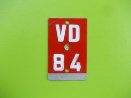 Velonummer / Fahrradnummer VD 84