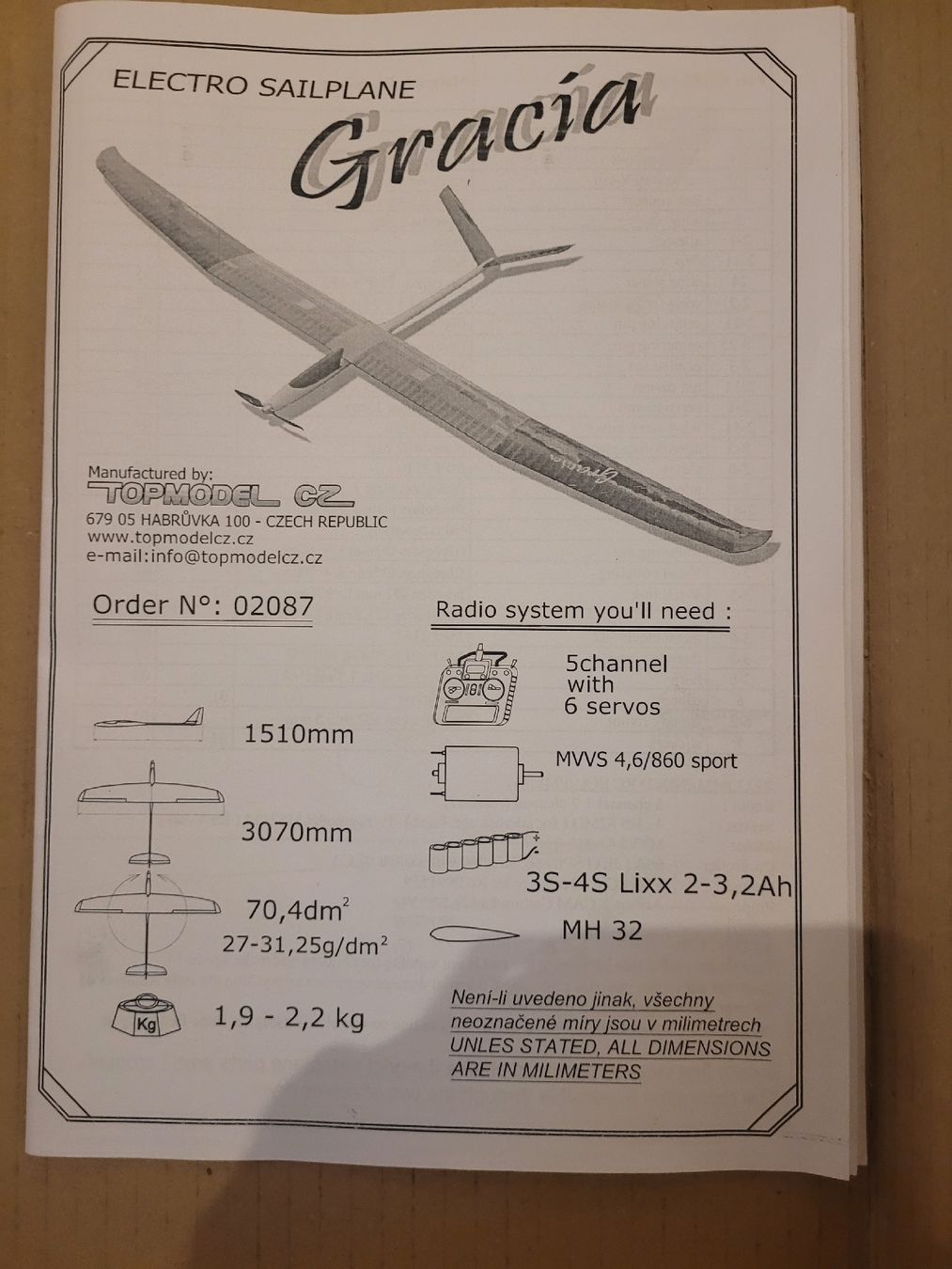 Modellismo RC: Gracia V Baukasten – Nuovo e nell'imballaggio originale da Wattenwil venduto da hps_z6w9 2
