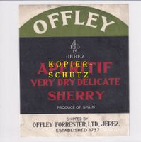 Etikette (gross) - Sherry (Offley) /bd