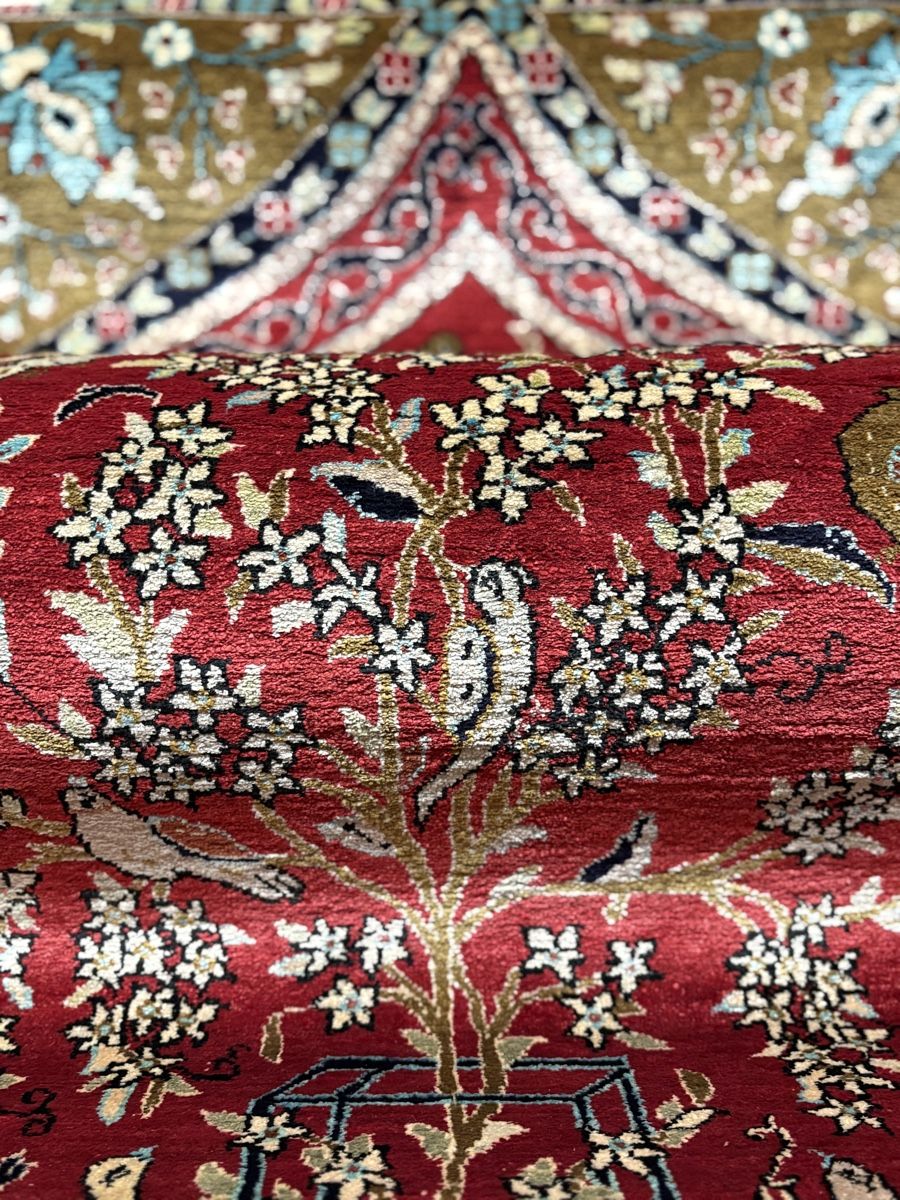 Tappeti: Lebensbaum Qom Ghom Seidenteppich – Usato da Bennau venduto da Mayer_Carpets 3