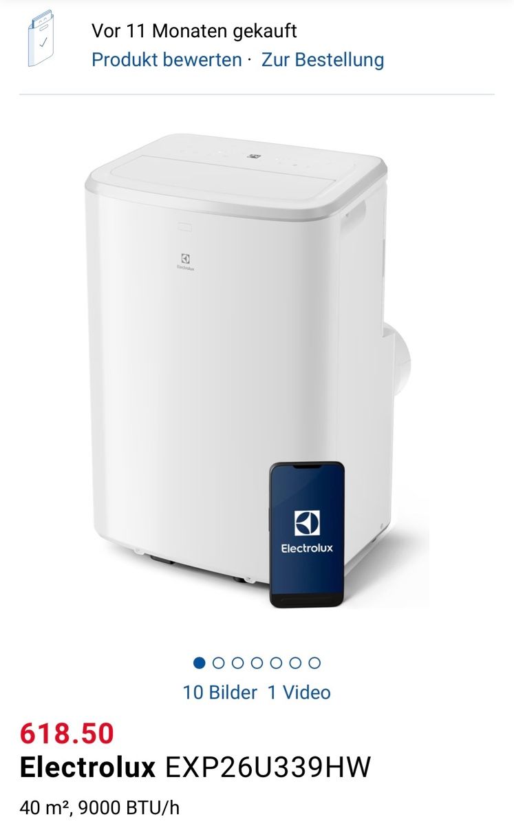 Electrolux Klimageräte: Klimagerät elektolux – Neu (gemäss Beschreibung) aus glattfelden von lauffi1 2