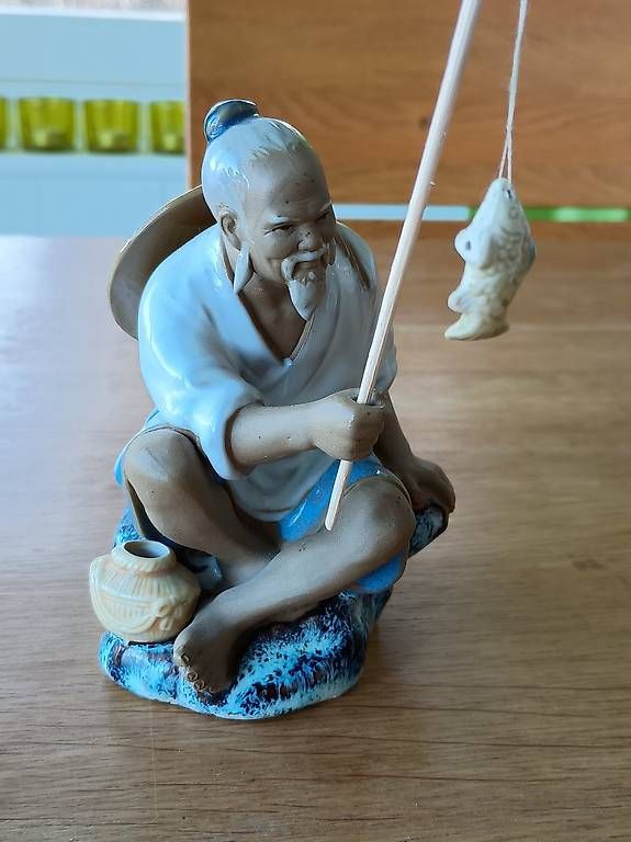 Figuren: Porzellan Figur alter chinesischer Mann – Gebraucht aus Hondrich von michhamb 1