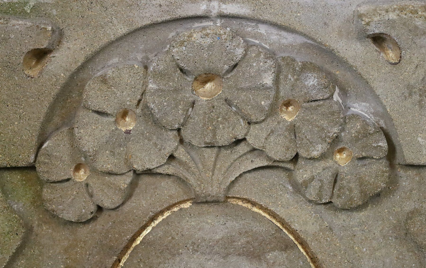 Alle Dekorationen: florale Jugendstil Ornamentsplatte aus Steinguss – Gebraucht aus Birrwil von brandschatz_birrwil 8