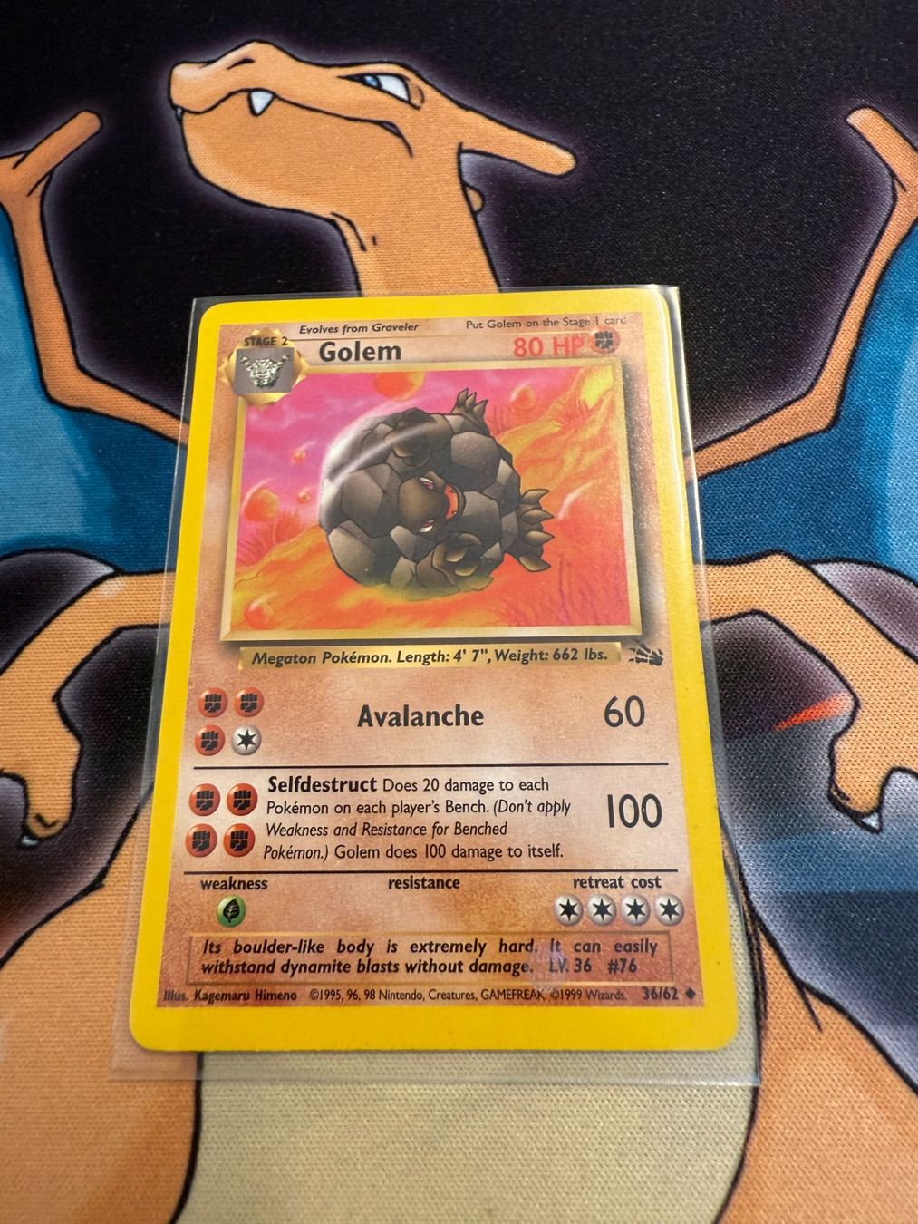 Pokémon Carte collezionabili: Golem (FO 36) - Fossil – Usato da Bülach venduto da Pfrenzel