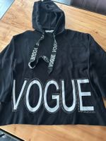 Schwarzer Homedress Monte Cervino mit Vogue Schriftzug