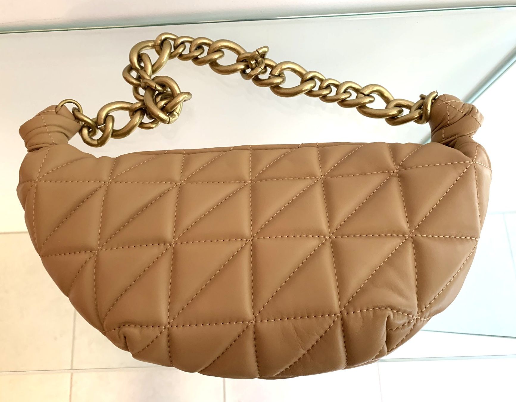 Zara Borse da donna: ZARA-LEDER-HANDTASCHE IN CAMEL – Usato da Starrkirch-Wil venduto da Evelyne222 1