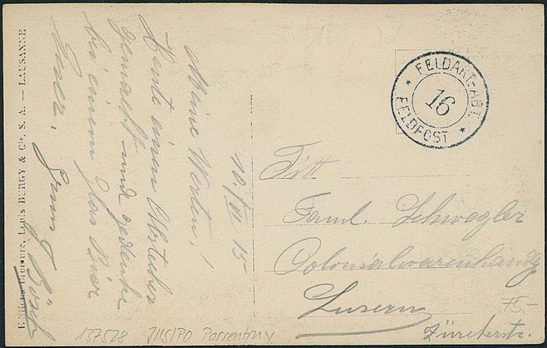 Cartoline postali: JUS Porrentruy – Usato da Schindellegi venduto da Jonathan77 1