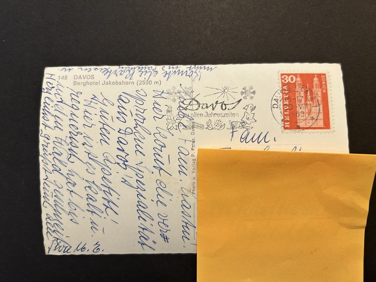 Cartes postales: Davos Jakobshorn Hotel – D'occasion à Fanas par Alessio11 1