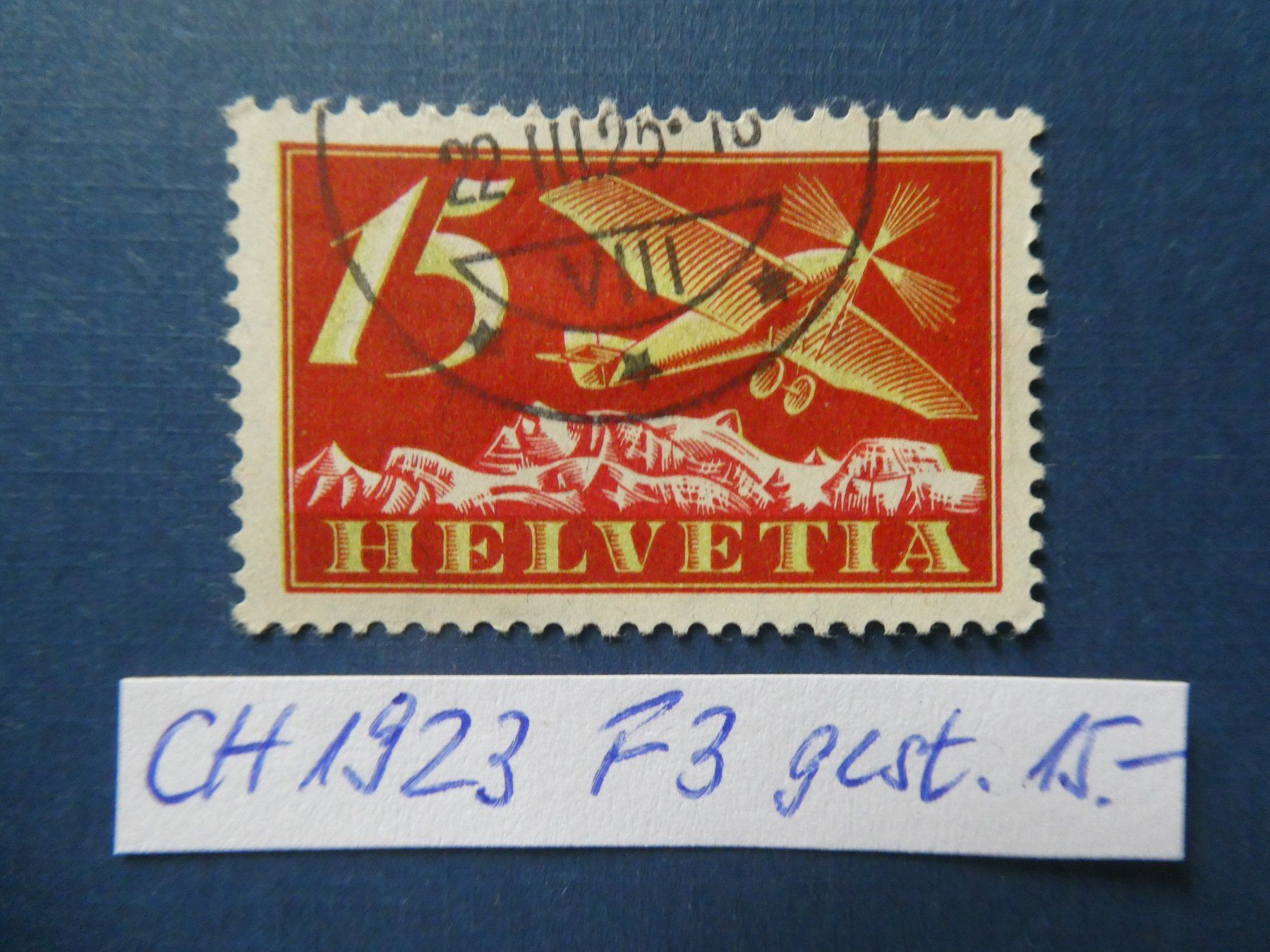 Tutti i francobolli: CH 1923 F3 gestempelt – Usato da Lausen venduto da Herbamare01