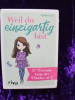 Weil du einzigartig bist, Mutmach-karten für Mädchen