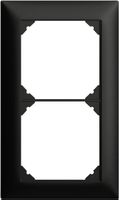 Abdeckrahmen EDIZIOdue 1×2 schwarz, Feller