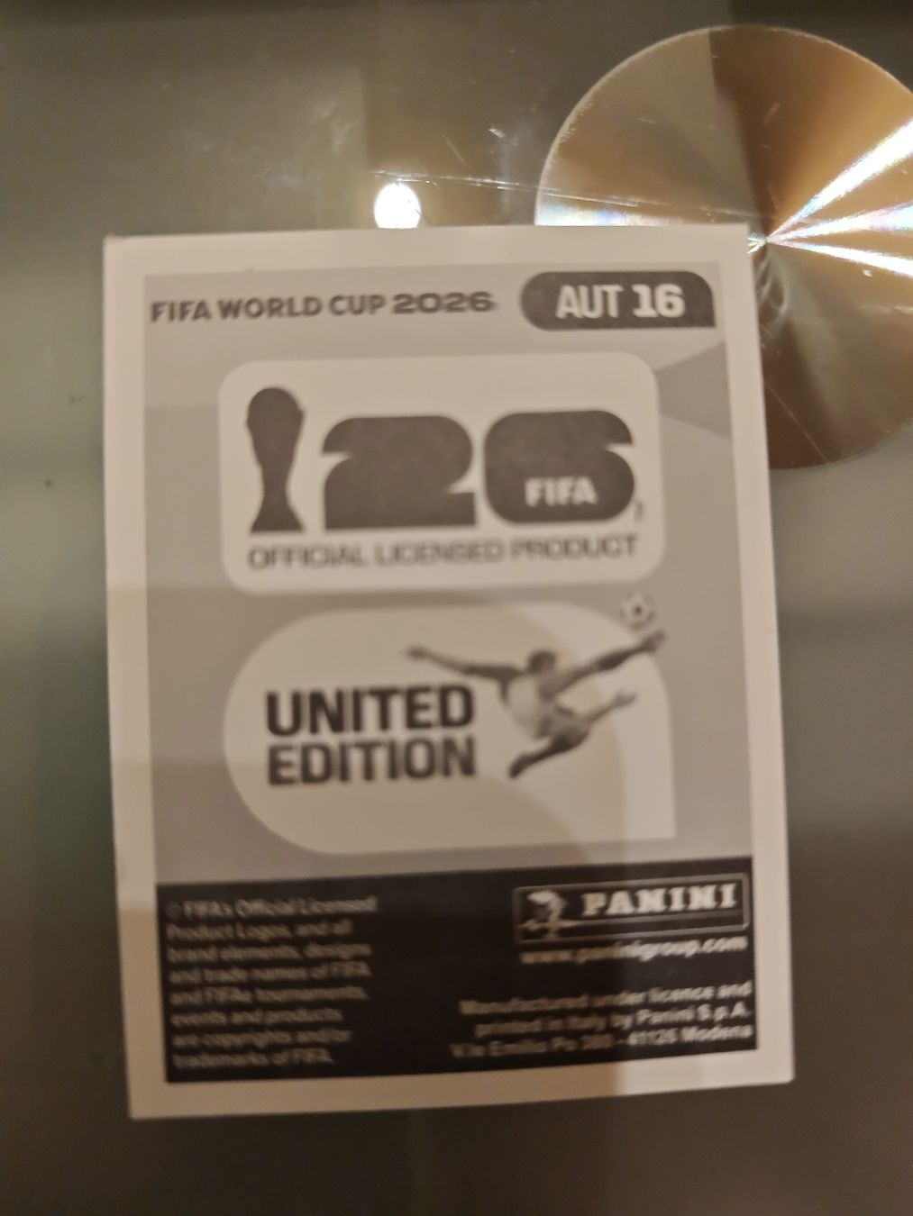 Panini Sammelbilder & Trading cards: PANINI AUT 16 – Neu (gemäss Beschreibung) aus Sulgen von 34j_p6s2