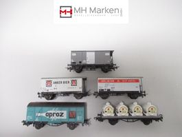Liliput 5-teiliges Güterwagenset SBB CFF FFS o.OVP DC GS H0