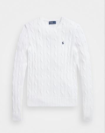NEW - Ralph Lauren Cable Knit Cotton Sweater NP: 260.-