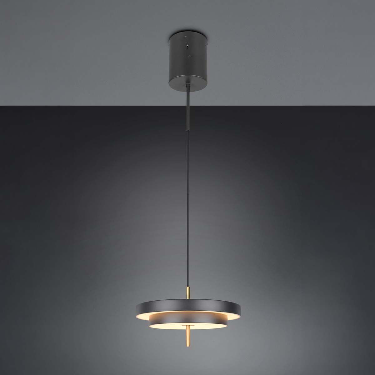 Lampadari & plafoniere: LED Pendelleuchte, Schwarz, CCT, 40 cm Ø – Nuovo (secondo la descrizione) da Kreuzlingen venduto da Smart-Light 2