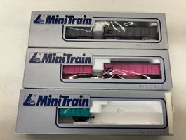 3er Set Spur N Lima 320647, 320648 Offene Güterwagen SBB
