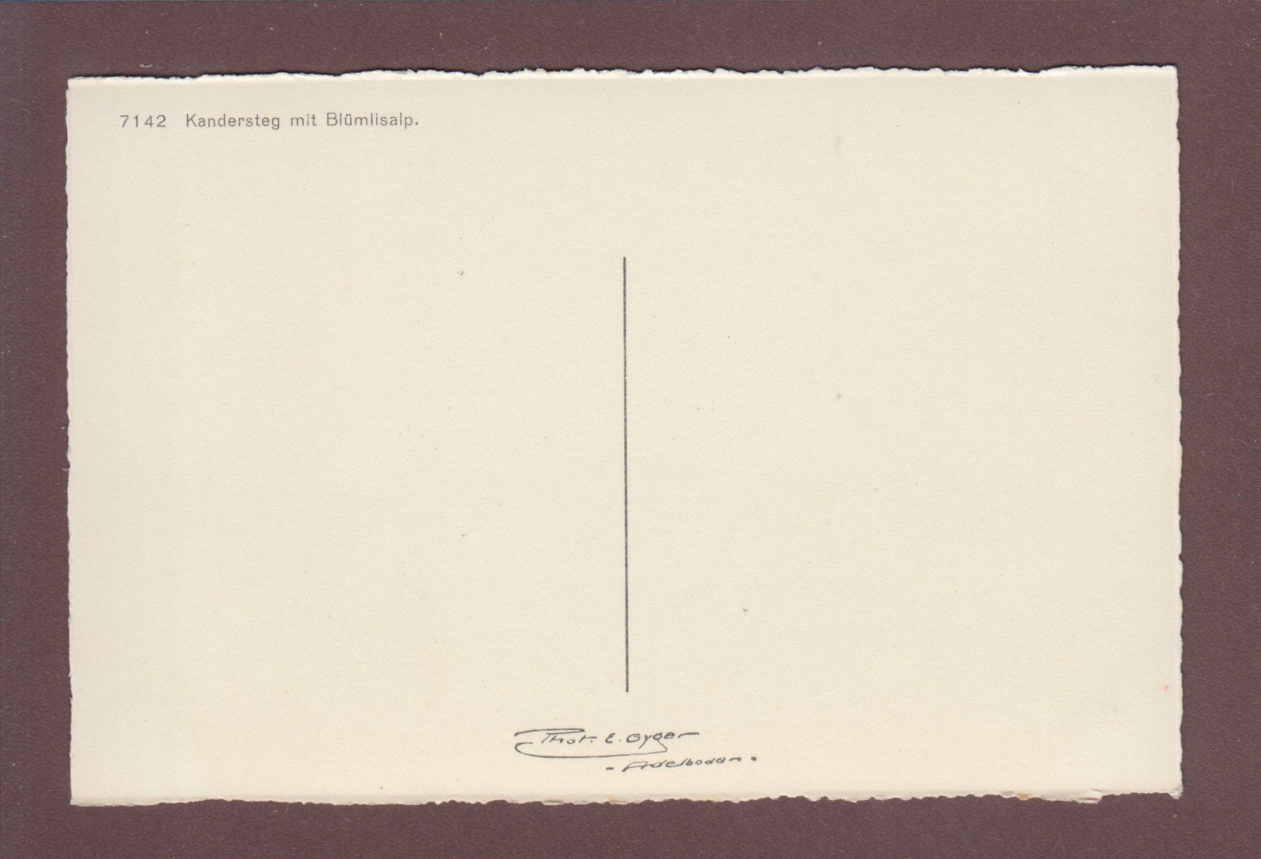 Cartoline postali: KANDERSTEG - Blümlisalp – Usato da Pully venduto da nicecards 1
