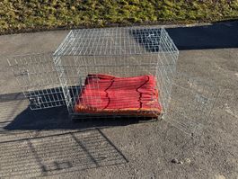 Cage pour petit chien avec coussin, pliable, 93 x 62 x 70 cm