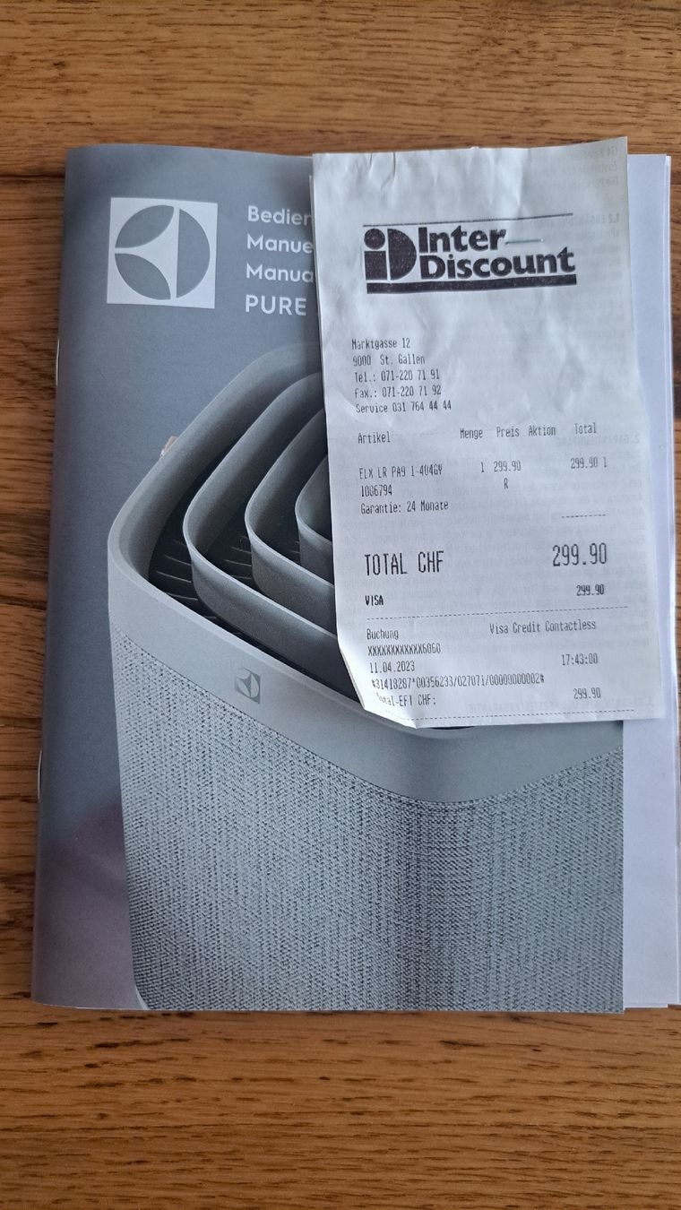 Electrolux Luftreiniger: Electrolux Pure A9 Luftreiniger – Gebraucht aus Gossau SG von patriciafisch 2