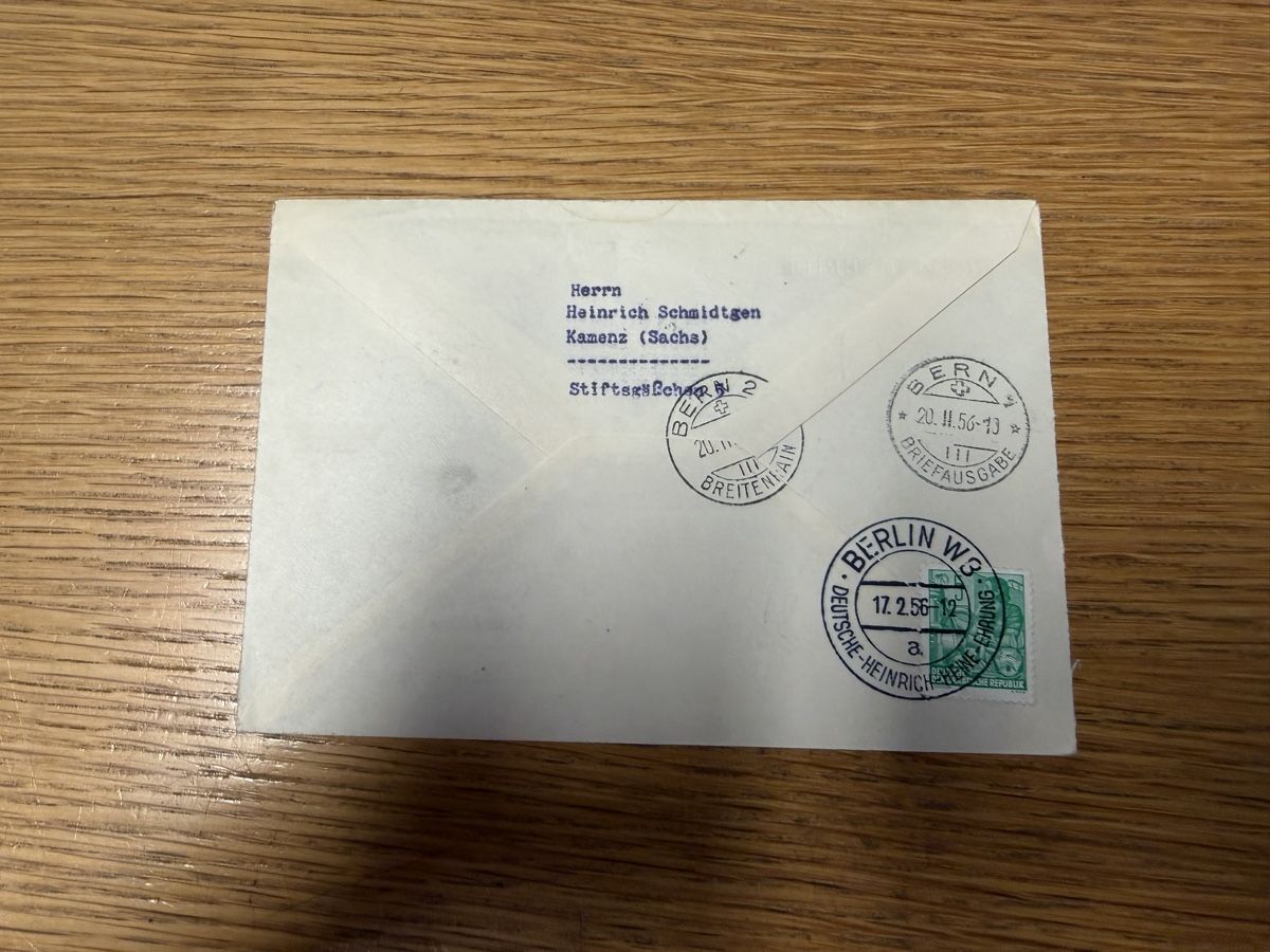 Tous les timbres: Ersttagsbrief 17.2.1956 Berlin  – D'occasion à Murgenthal par Tina_4055 1