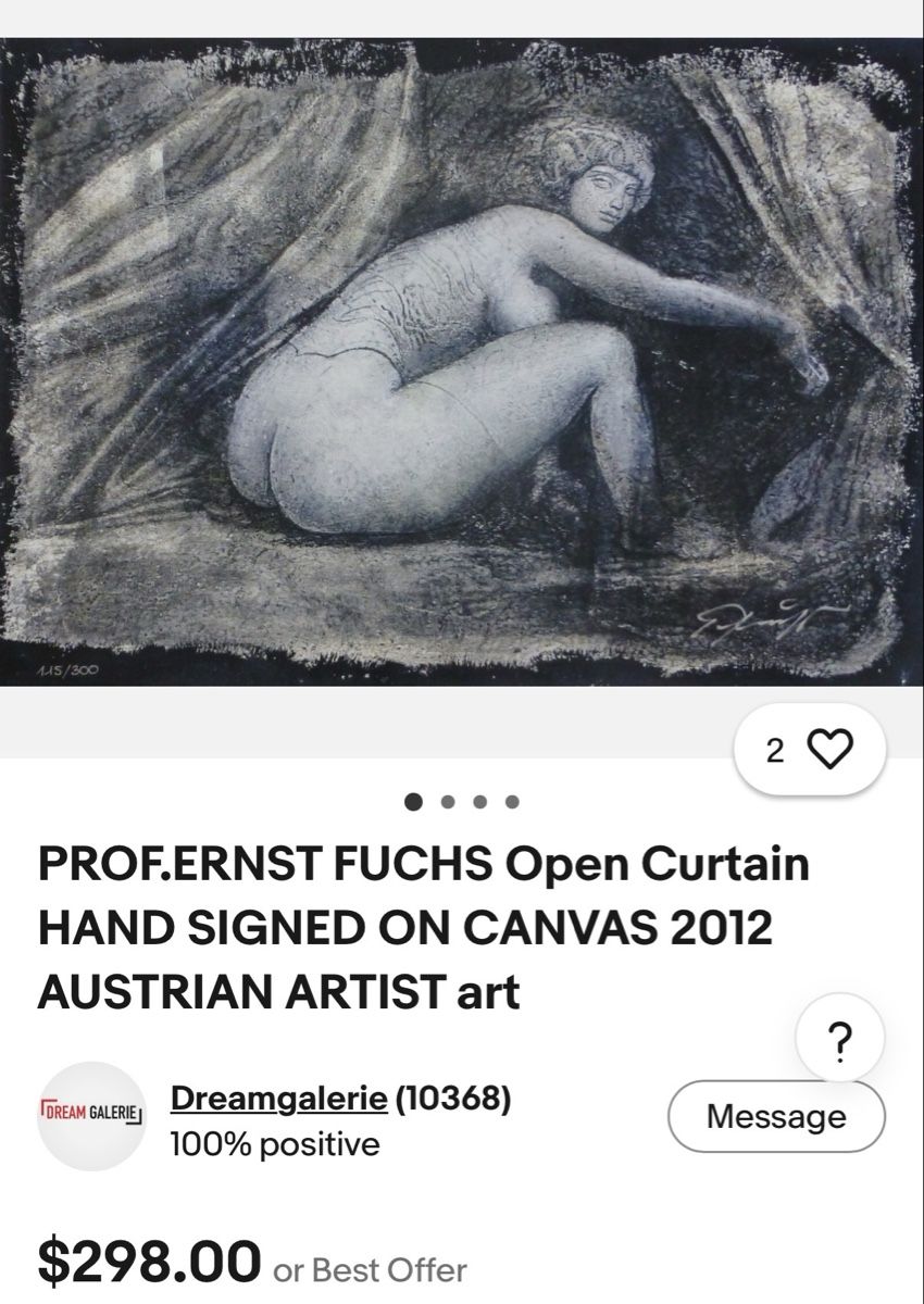 Grafiken & Lithographien: Ernst Fuchs (1930-2015) Open Curtain – Gebraucht aus Solothurn von NUVICO 6