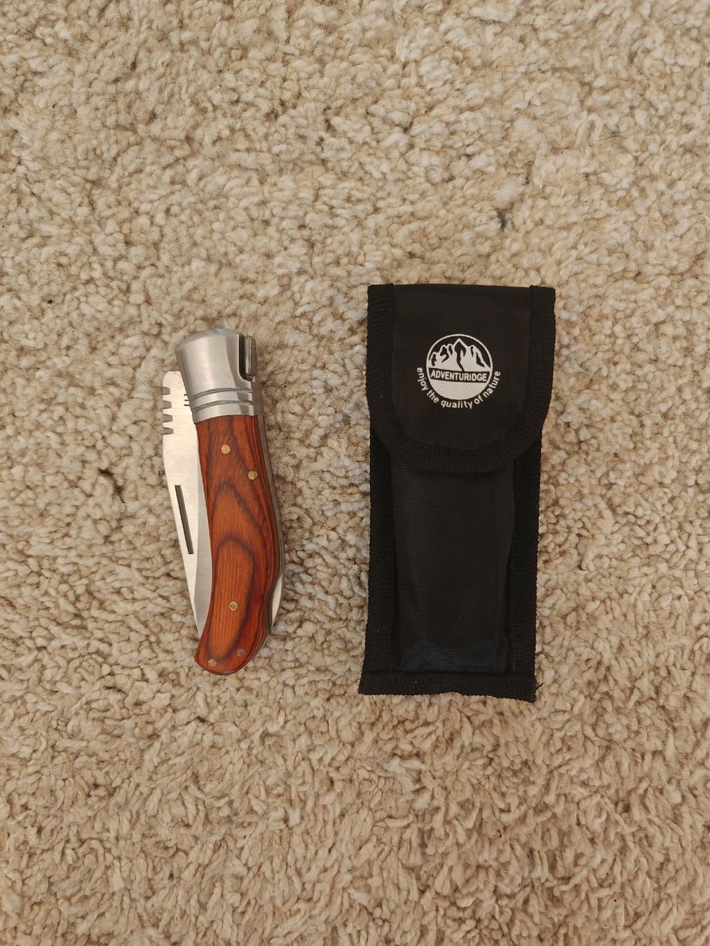 Coltelli tascabile: Sackmesser mit Etui und Holzgriff – Nuovo (secondo la descrizione) da Niederhasli venduto da OlympusDMons