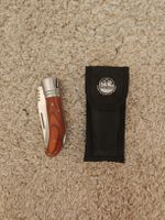 Sackmesser mit Etui und Holzgriff