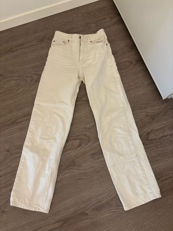 Beige Zara Jeans Grösse. 34