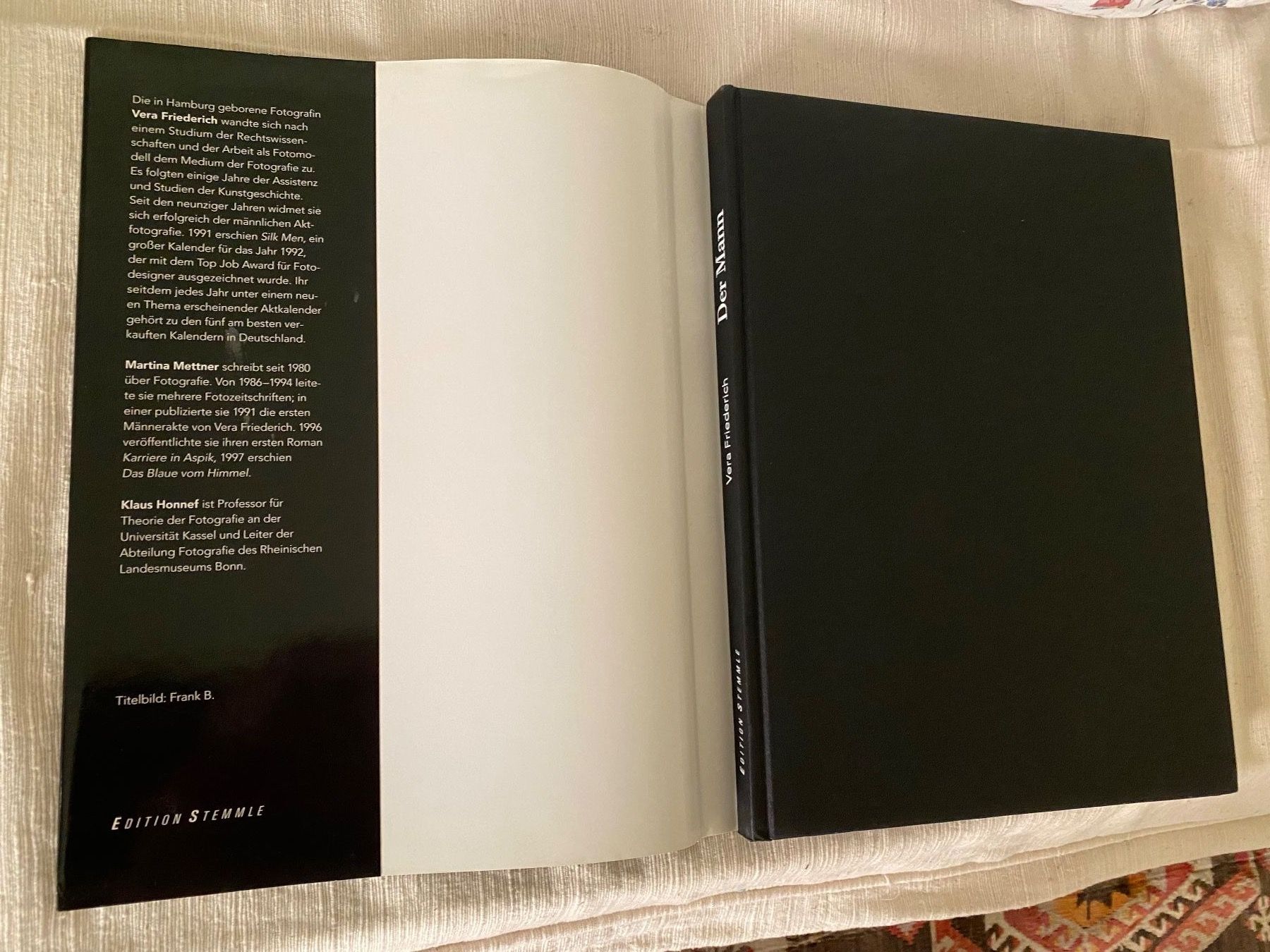 Libri: Fotobuch "Der Mann", Vera Friedrich, Edition Stemmle – Usato da Rorbas venduto da tun_m7fz 5