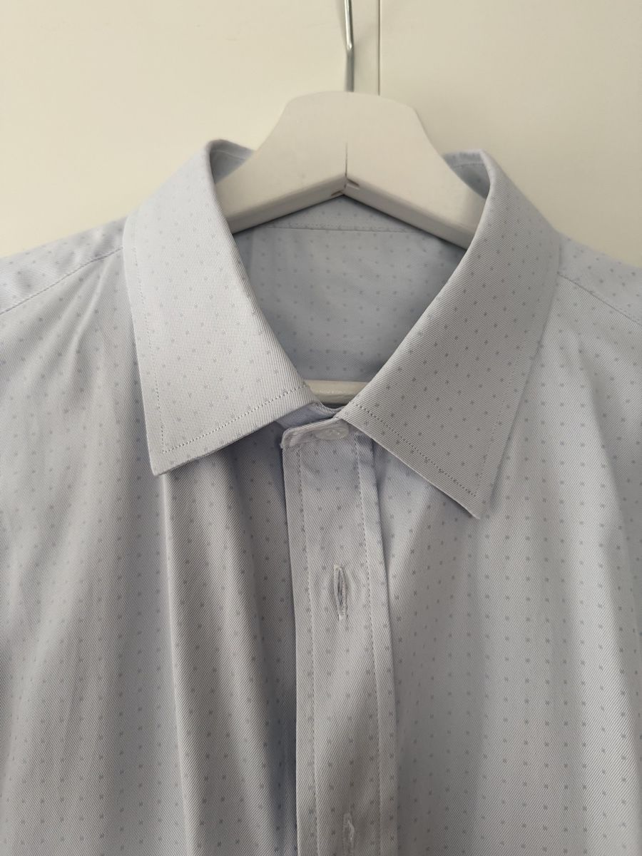 Camicie: Light Blue Dotted Men's Shirt – Nuovo (secondo la descrizione) da Uster venduto da Monika_OB