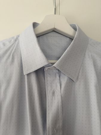 Light Blue Dotted Men's Shirt