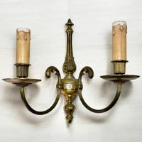 Applique murale style Louis XVI en bronze doré, 2 lumières