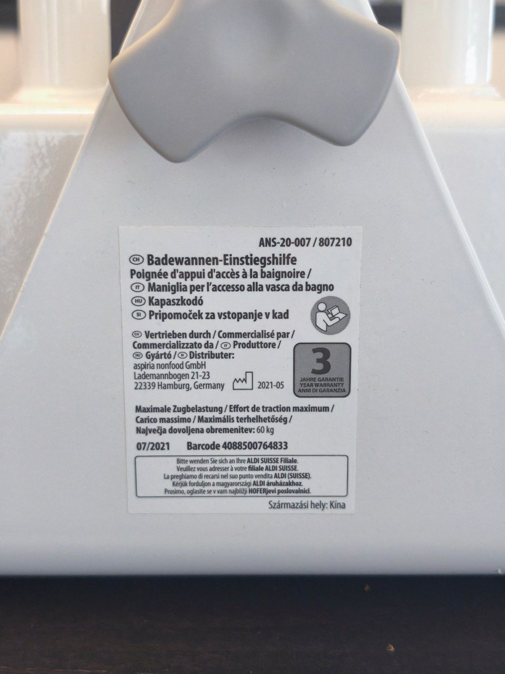 Wandhalterungen: Badewannen- Einstiegshilfe mit Seifenablage Top Zustand! – Neu (gemäss Beschreibung) aus St. Gallen von Arti24 8