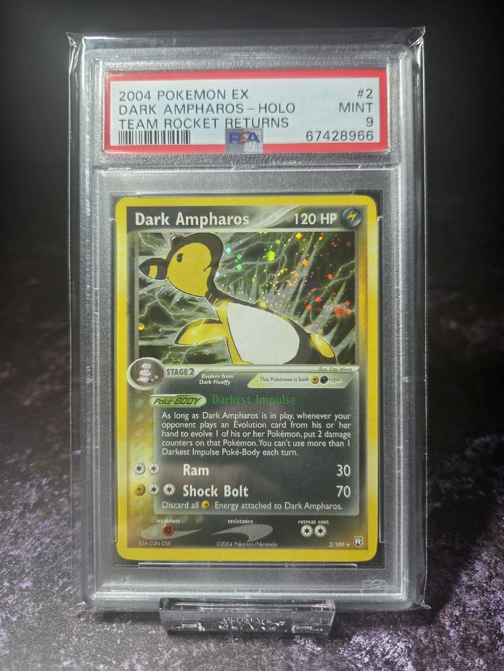 Pokémon Sammelbilder & Trading cards: 2004 POKEMON EX TEAM ROCKET RETURNS 2 DARK AMPHAROS HOLO – Gebraucht aus Lauerz von gp9_zt9k 7