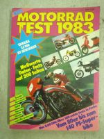 MOTORRAD Test Katalog 1983 für Sammler