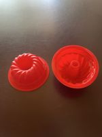 2 Silikon Backformen rot