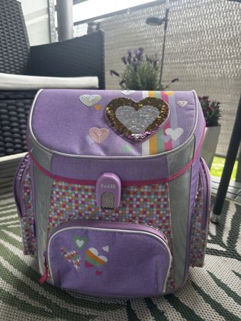 TIGER FAMILY Ergo Light Schulranzen Lila - Top Zustand!