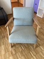 Schöner Sessel mit Holzarmlehnen, leicht und gemütlich (57)