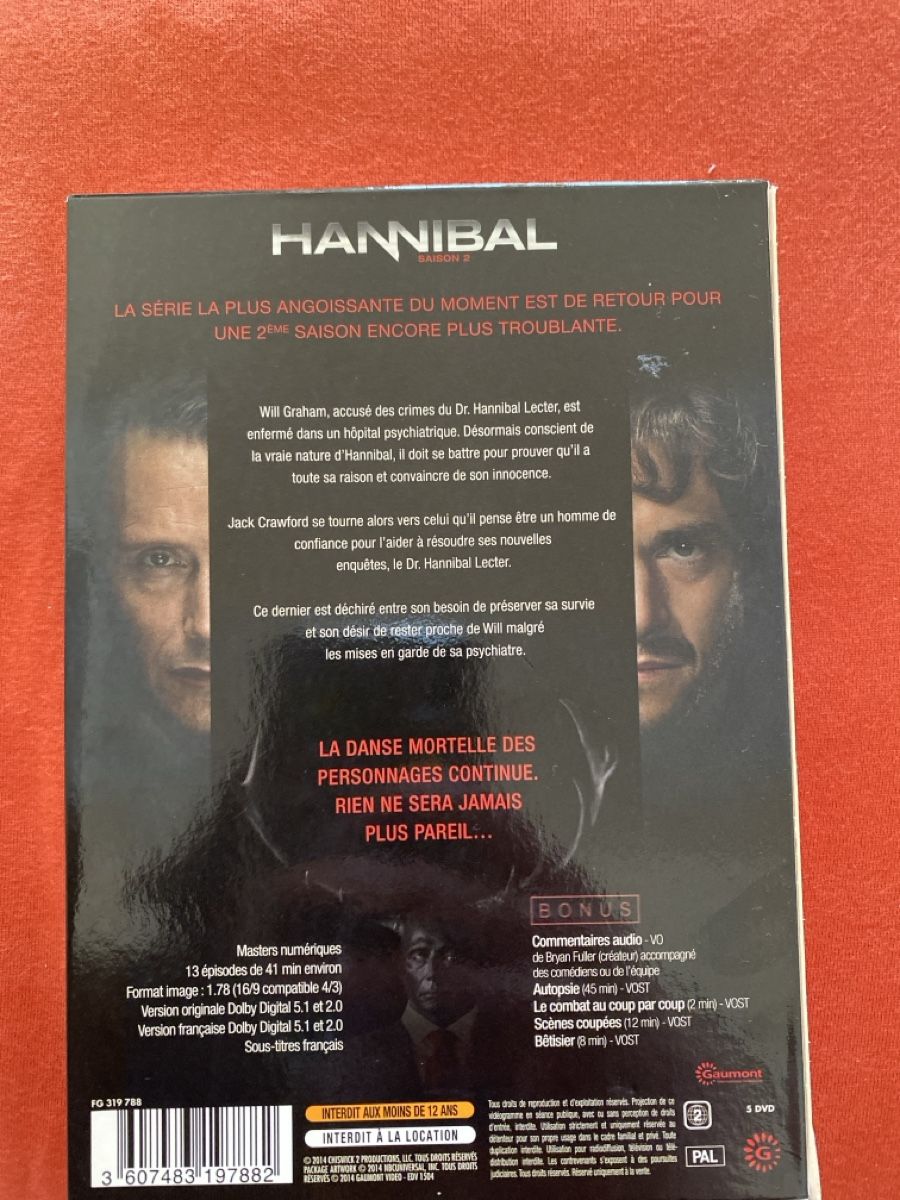 Tutti i DVDs: Coffret DVD Hannibal Saison 2 – Usato da Genève venduto da pet_sh52 1