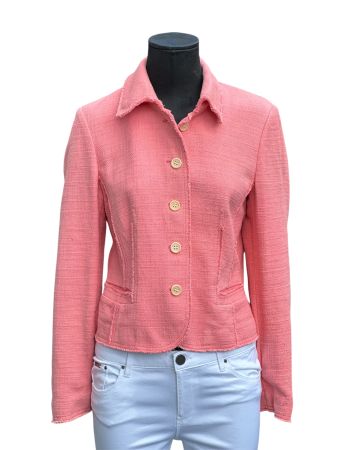 ST Emilia Sommerblazer, Gr. 36 (S), Puder-Koralle, Baumwolle