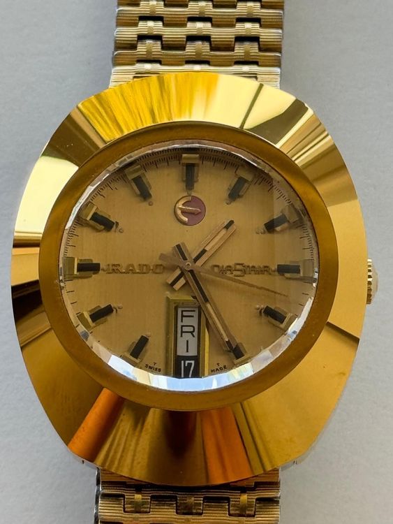 Rado DiaStar Herrenuhr Gold Vintage Swiss Made 70er Jahre (Gebraucht ...