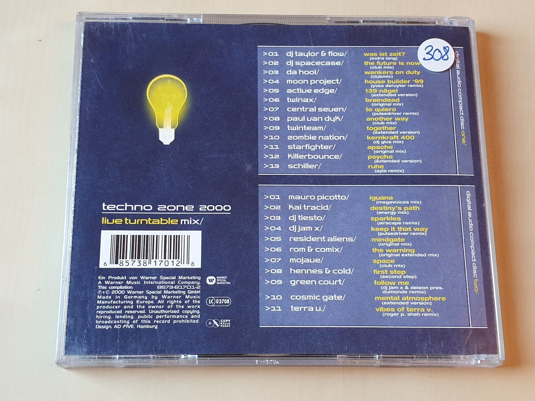 CD: Techno Zone 2000 – Usato da Stansstad venduto da collectorsshop 1