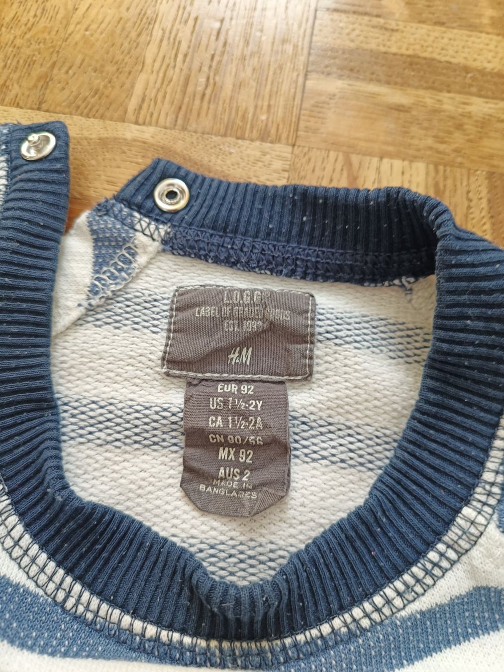H&M Maglioni & Felpe: H&M Strickpullover Gr 92 Kinder gestreift blau/weiss, Riss – Usato da Oberhofen Thun'see venduto da cri_6md2 1