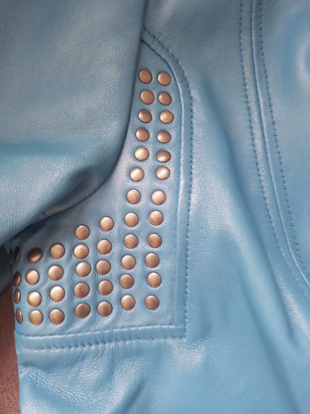 Giacche: Petrolfarbene Lederjacke gr. 42 – Nuovo (secondo la descrizione) da Emmenbrücke venduto da Dior09 2
