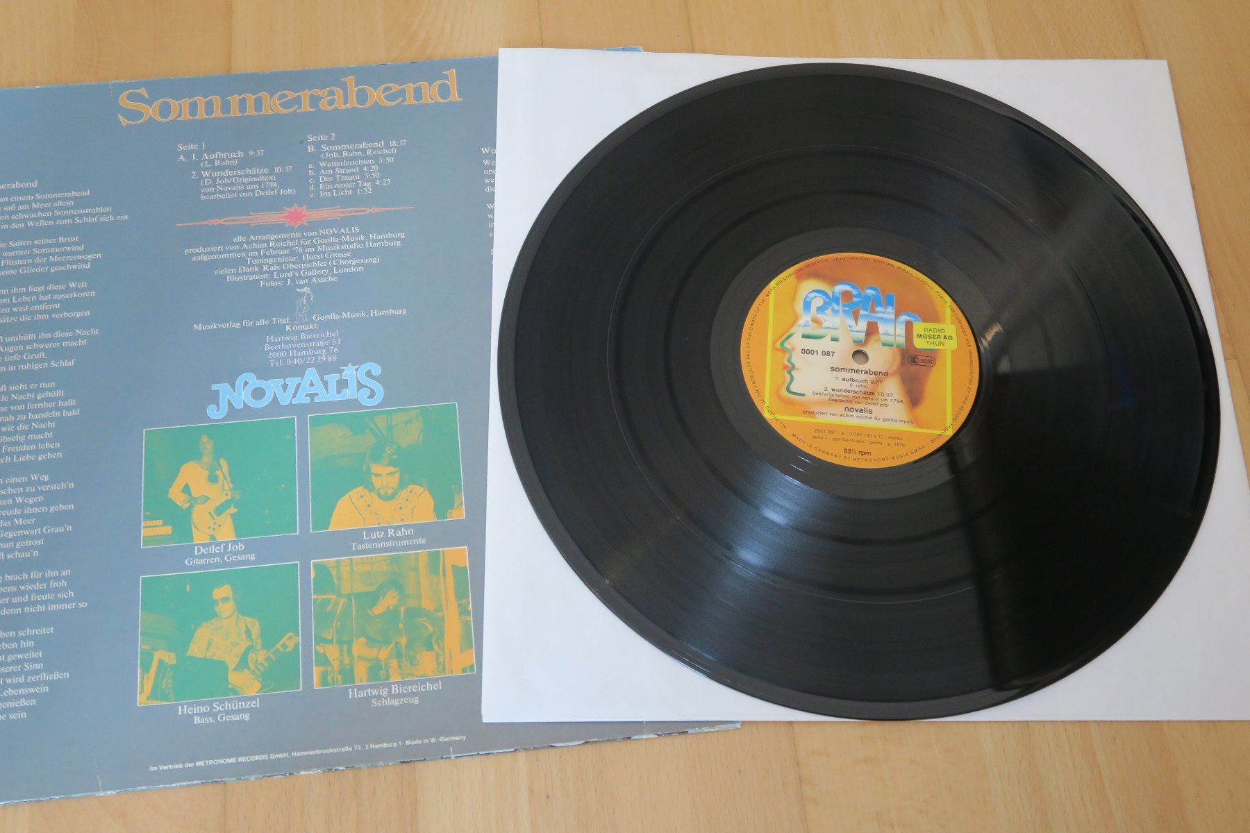 Dischi in vinile: Novalis  – Sommerabend – Usato da Thun venduto da Karibu70 2