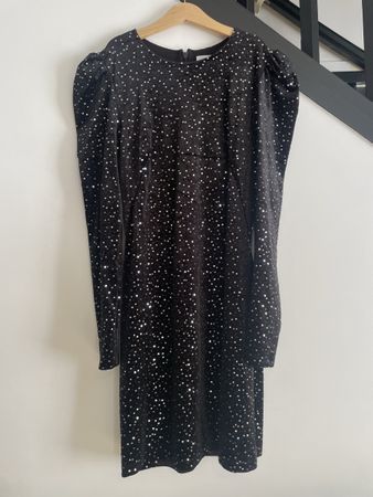 &Other Stories black velvet and sequin dress size 34