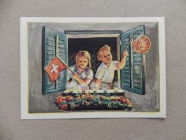 Motiv Karte Private Schweiz 1.August Bundesfeier Spende 1941
