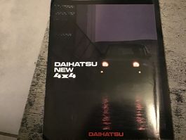 Daihatsu new 4x4 Verkaufsprospekt 8 Seiten englische Sprache