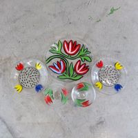 Kosta Boda Tulipa Glasset 5-teilig, U. Hydman-Vallien, 90er